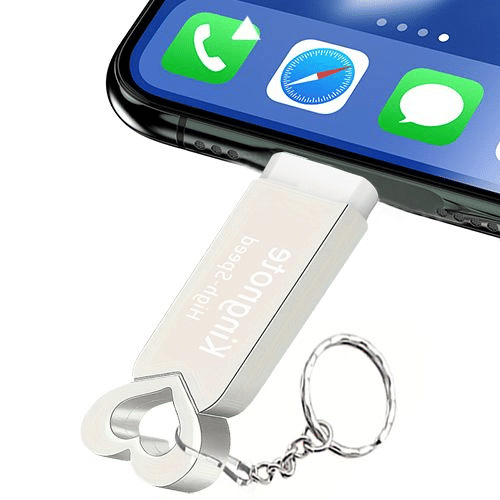 Kingnote High-Speed Metal USB 2.0 Flash Drive with Dual OTG Adapters