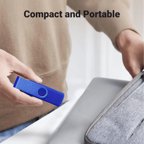 High-Speed USB-C OTG Flash Drive, Dual Connector for Phone & PC, 32GB/64GB