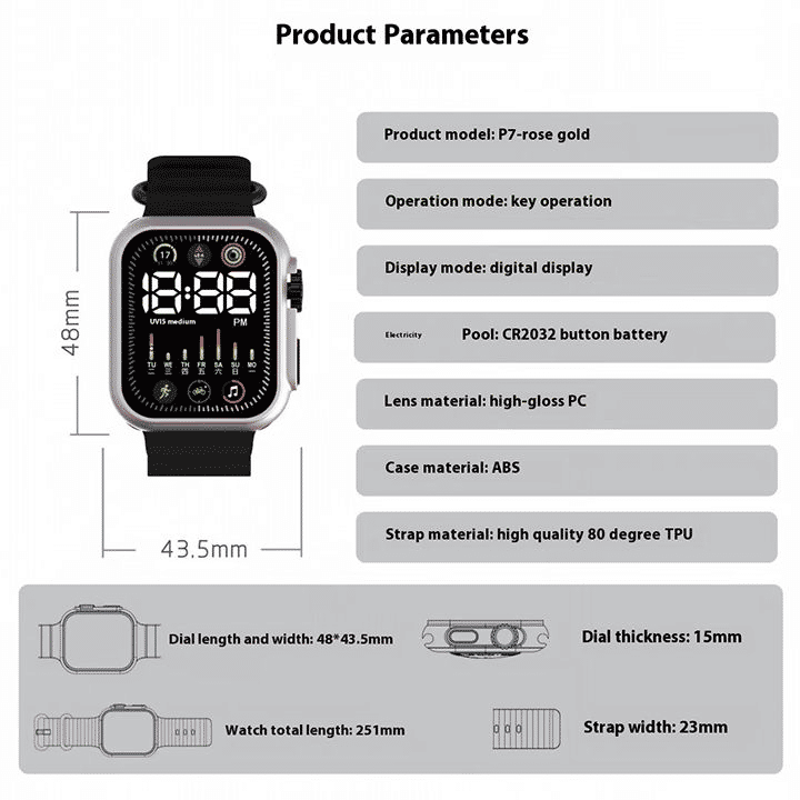 Unisex LED Digital Sports Watch: Colorful Silicone Electronic Wristwatch for Students