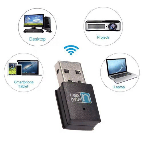 High-Speed 300Mbps 2.4GHz USB WiFi Adapter for Laptop Network Extension