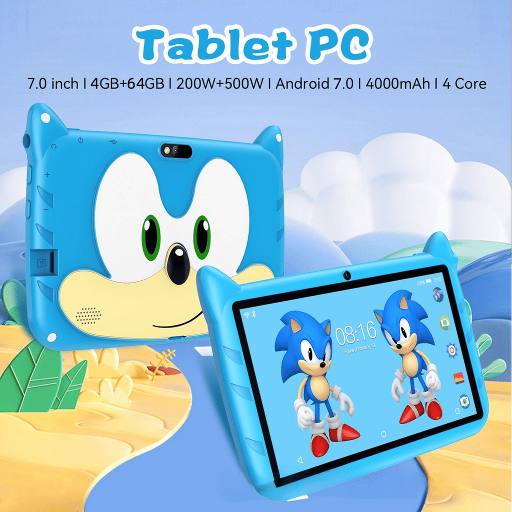 ZPL-Kids 7-inch Android 7 Tablet: 64GB Storage, 4GB RAM, 4000mAh Battery