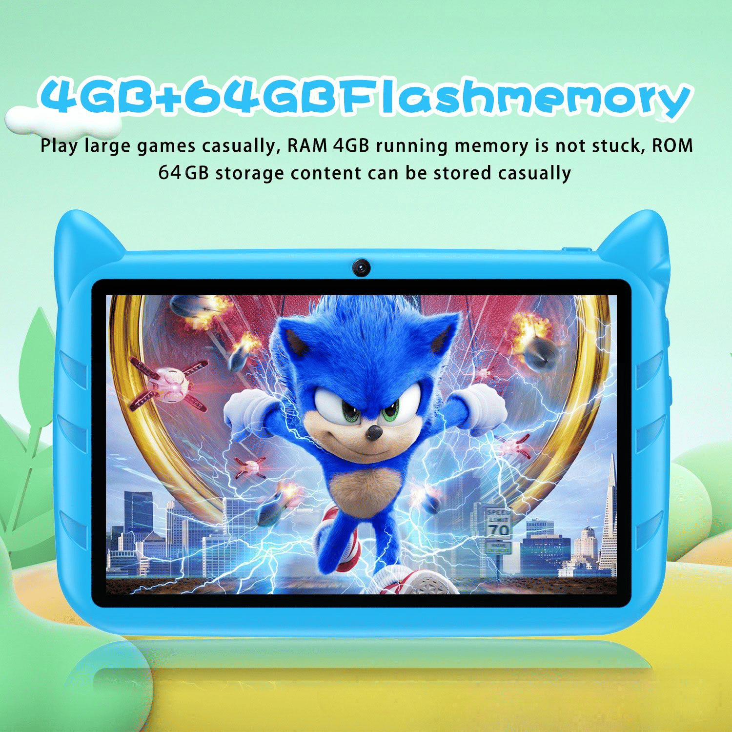 ZPL-Kids 7-inch Android 7 Tablet: 64GB Storage, 4GB RAM, 4000mAh Battery