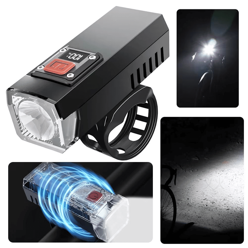 USB Rechargeable Cycling Headlight: Waterproof, High Brightness, Safety Bike Front Lamp