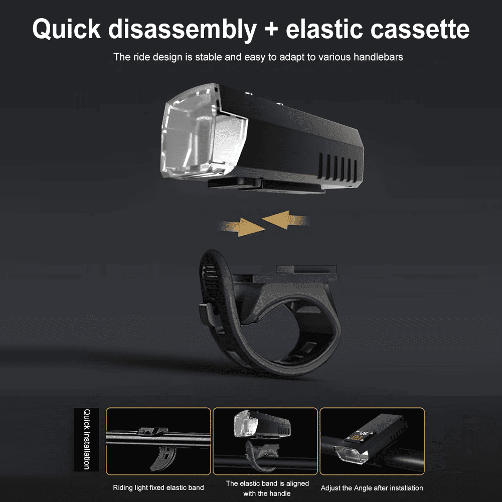 USB Rechargeable Cycling Headlight: Waterproof, High Brightness, Safety Bike Front Lamp