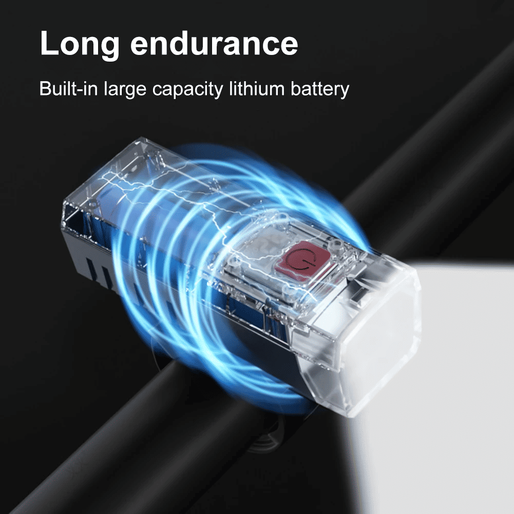 USB Rechargeable Cycling Headlight: Waterproof, High Brightness, Safety Bike Front Lamp