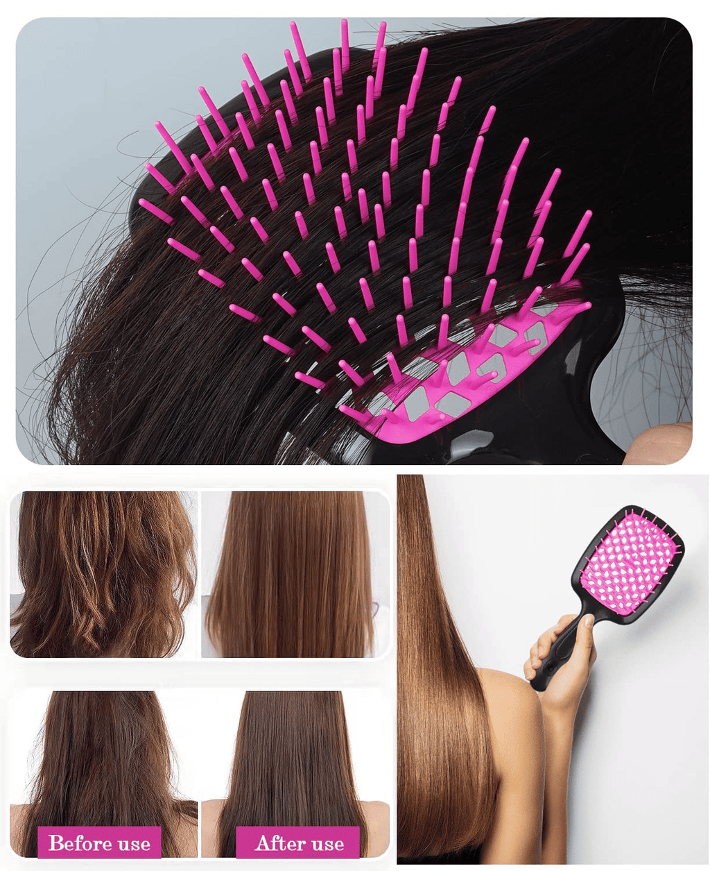 Professional 12-Piece Hair Styling Kit: Combs, Spray Bottle, Scalp Massager, Brushes