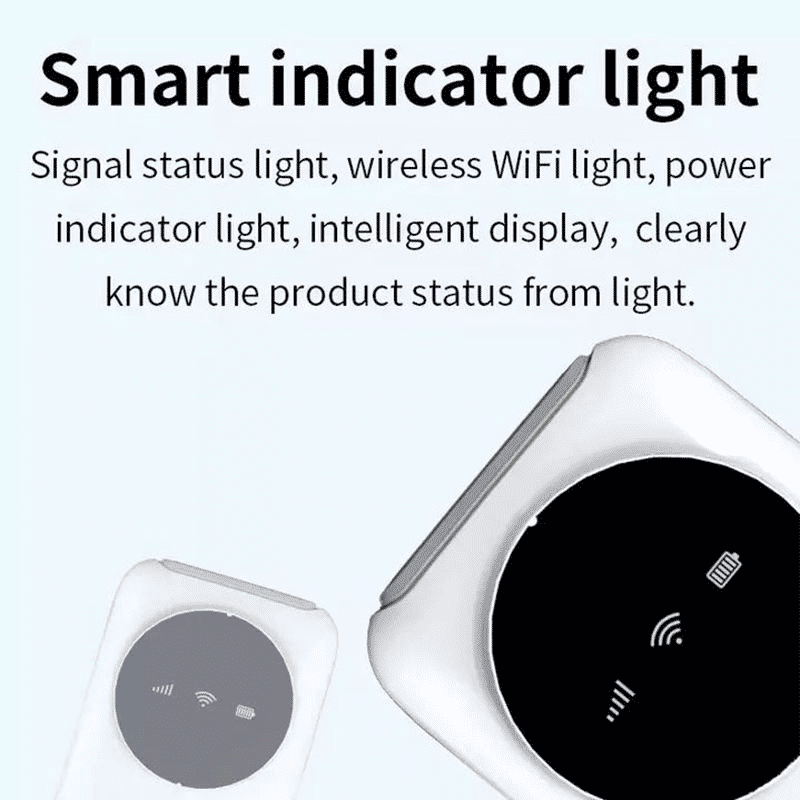 Portable 4G LTE MIFI Hotspot Router, 3200mAh Battery, 150Mbps, 10 Users