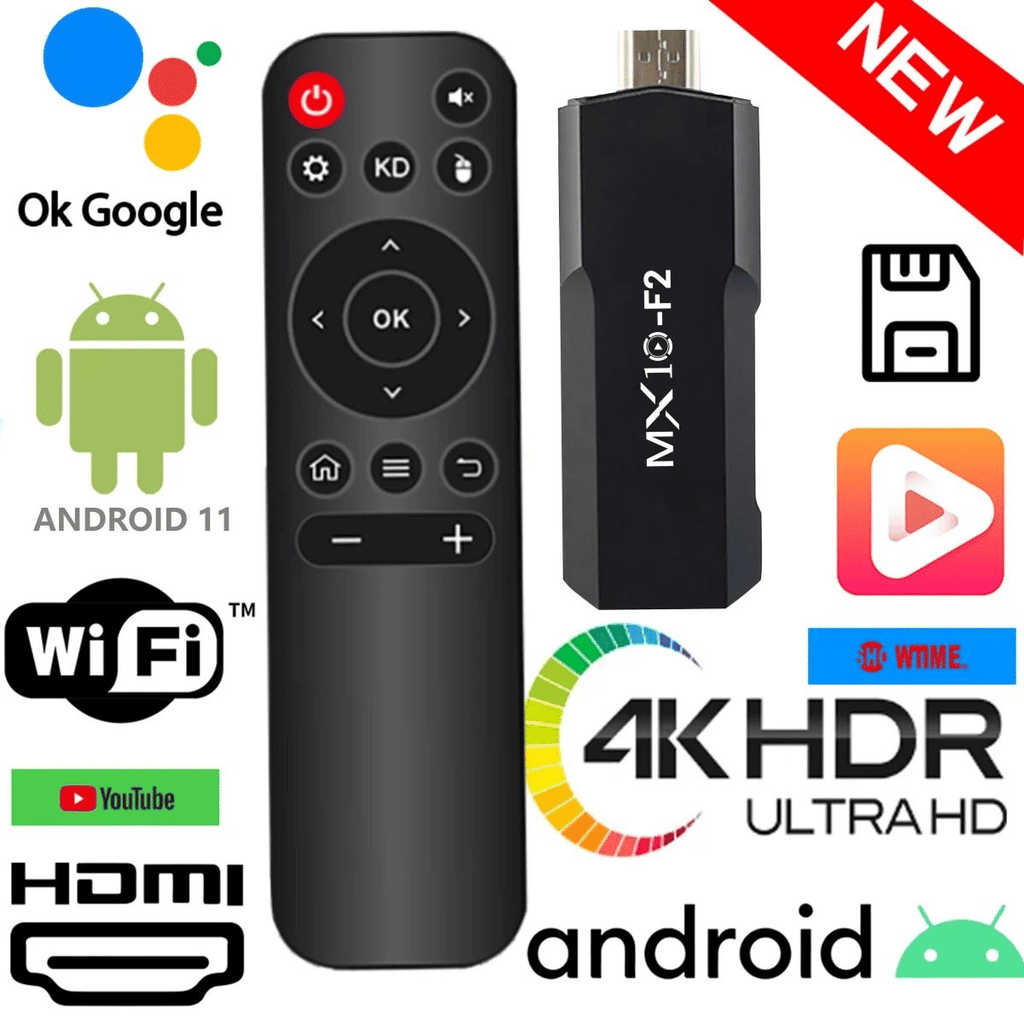 H618 Android 13 4K HD Smart TV Stick Dual-Band WiFi Streaming