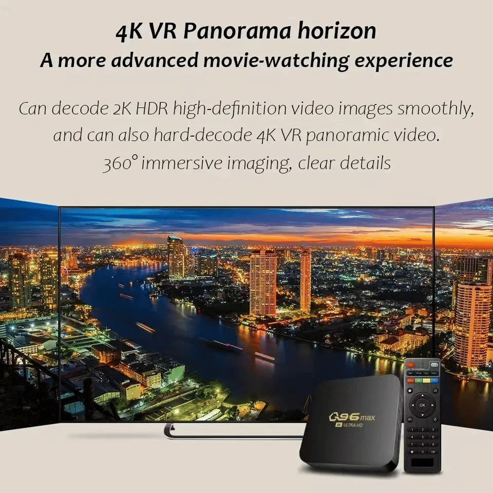 Q96 Max Android 11 4K Smart TV Box 8GB RAM 128GB Storage