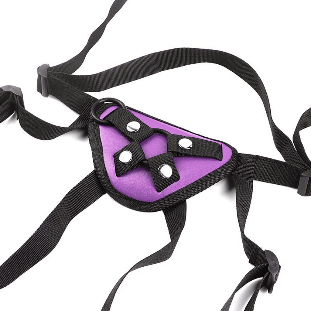 Premium Adjustable Strapon Harness for Dildo & Anal Plug - BDSM Fetish Belt