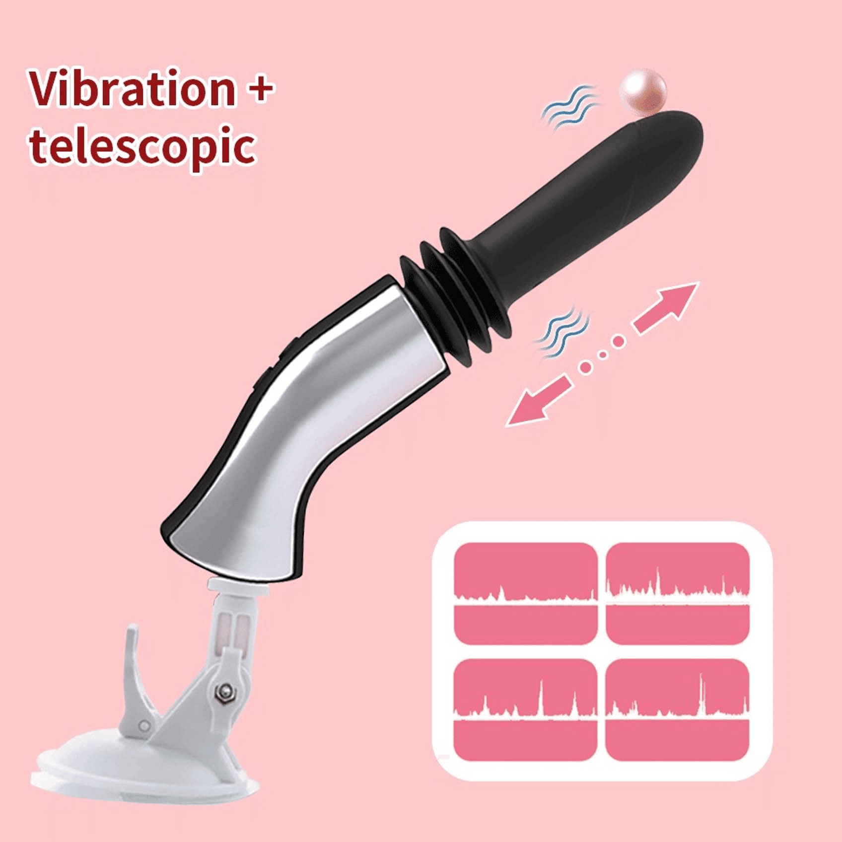Upgraded Hands-Free Automatic Wireless Vibrator: Smooth G-Spot & Anal Pleasure