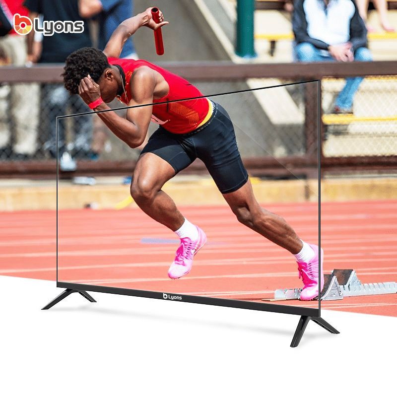 LYONS 43-inch Frameless Smart TV: HD Android, Bluetooth, Netflix, YouTube, Energy Saving