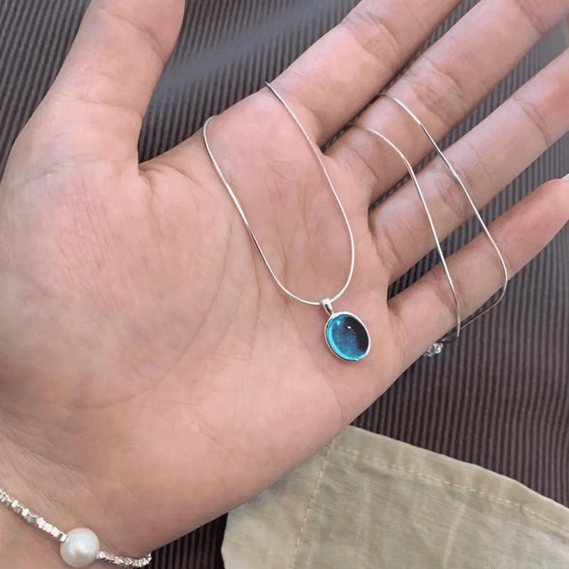 Elegant Moonstone Aquamarine Snake Bone Chain Necklace: Women's Luxury Collarbone Jewelry