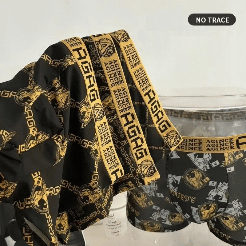 Baldur 4-Pack Ice Silk Boxer Briefs for Men - Breathable, Comfortable, Quick Dry