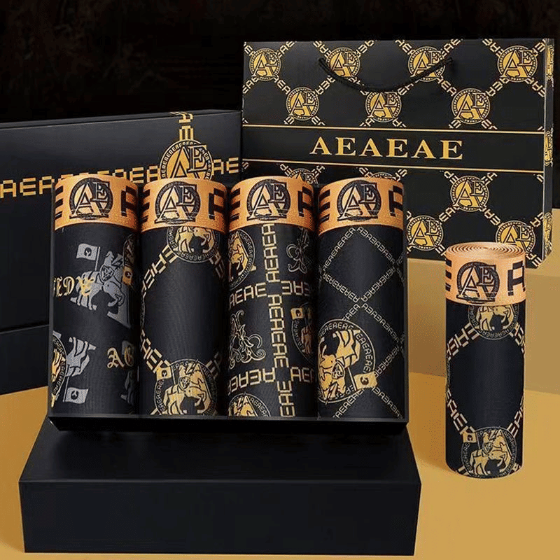 Baldur 4-Pack Ice Silk Boxer Briefs for Men - Breathable, Comfortable, Quick Dry