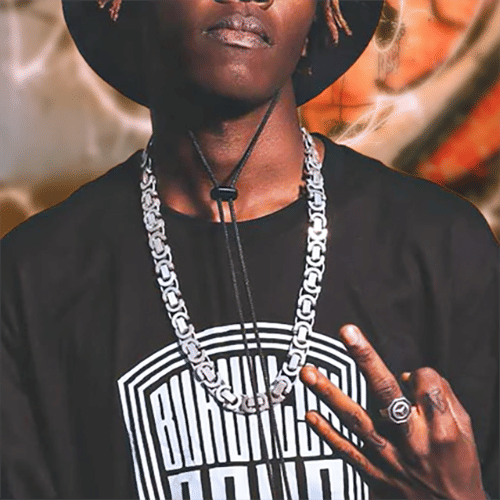 Premium Stainless Steel Hip Hop Rapper Chain Necklace - Waterproof, No Fade