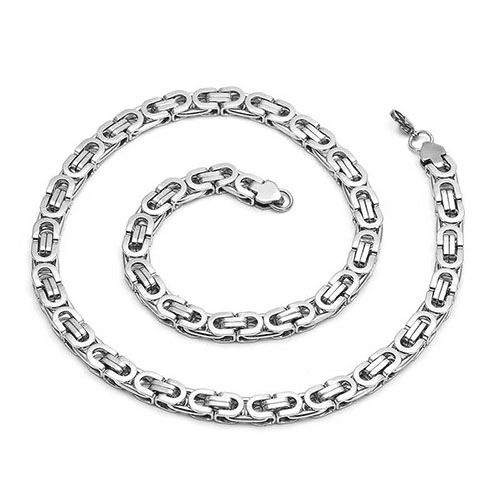 Premium Stainless Steel Hip Hop Rapper Chain Necklace - Waterproof, No Fade