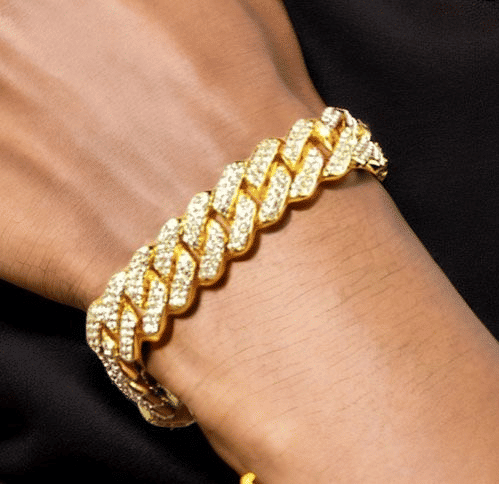 Luxury Iced Out 14mm Miami Cuban Link Chain Necklace Bracelet for Men Women