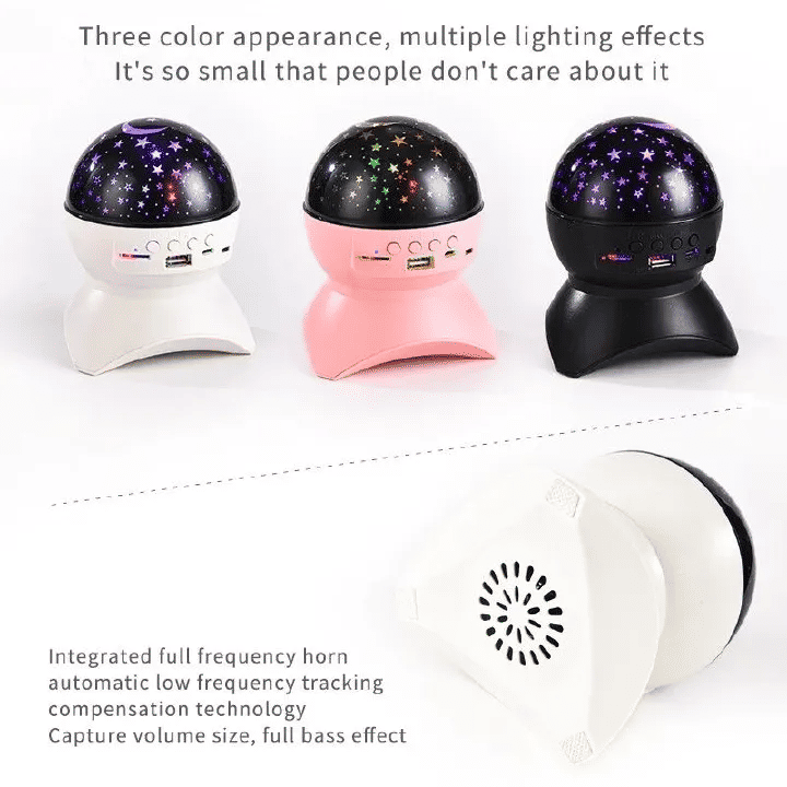 Bluetooth Speaker Stage Light: Colorful Crystal Magic Ball Music Flash KTV Projection