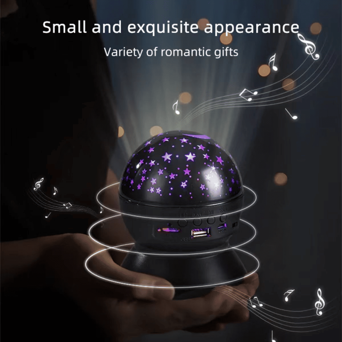 Bluetooth Speaker Stage Light: Colorful Crystal Magic Ball Music Flash KTV Projection