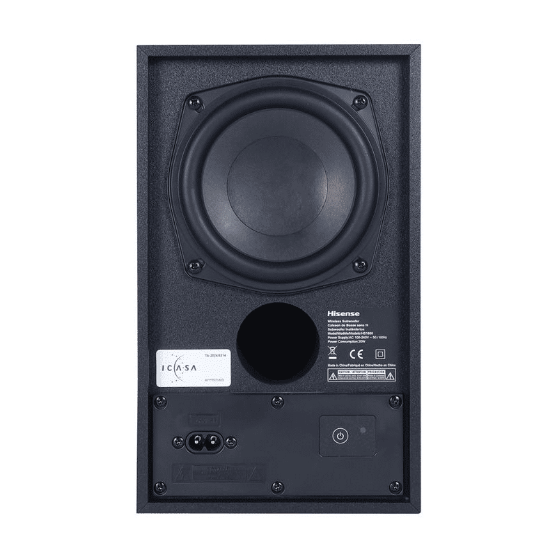 Hisense HS1800 2.1CH Soundbar with Wireless Subwoofer, Bluetooth, HDMI ARC