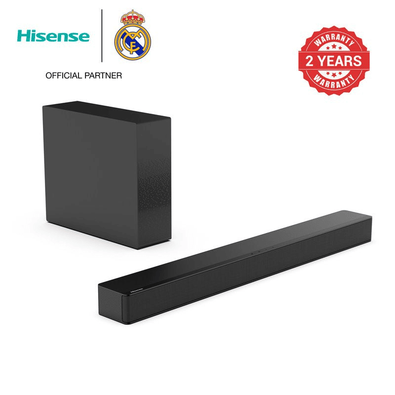 Hisense HS2100 2.1CH Soundbar with Wireless Subwoofer, Bluetooth Speaker, Remote