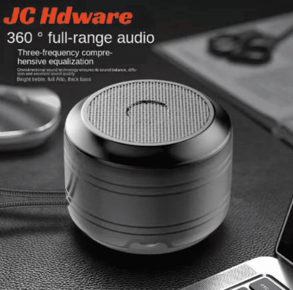 JC A2 Portable Bluetooth Speaker: Super Volume, Wireless, Metal, Call Mic
