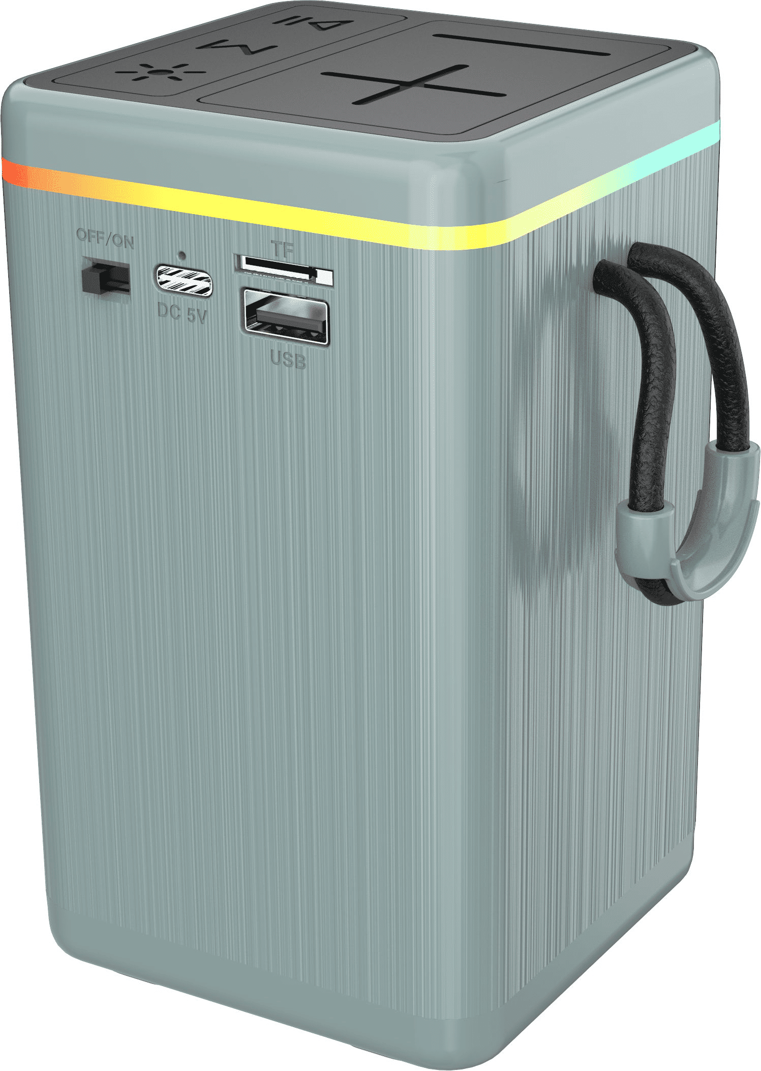 Portable Wireless Bluetooth Speaker RGB Light Subwoofer Stereo Outdoor Bass