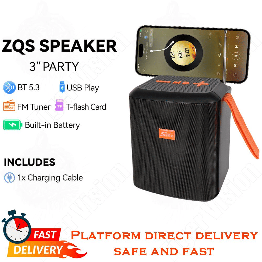 Powerful 20W Solar Bluetooth 5.3 Outdoor Speaker with TWS Stereo Sound for Parties