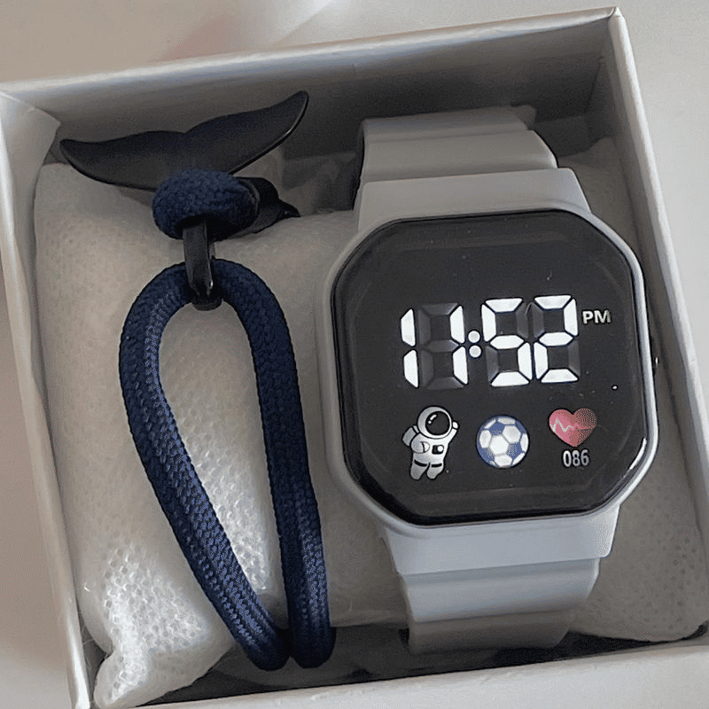 Trendy LED Digital Sports Watch for Kids, Couples, Students, Men, Women
