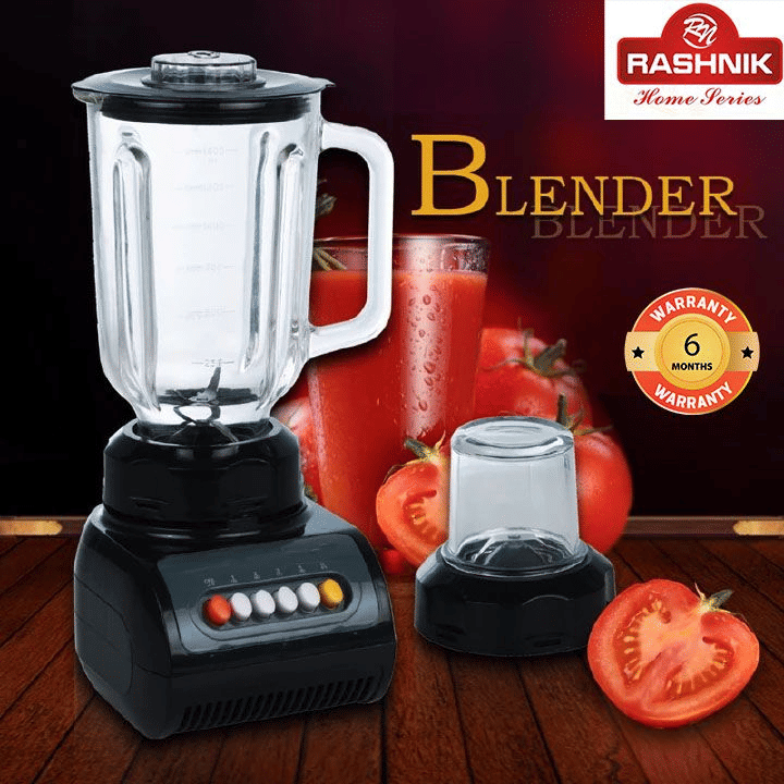 RASHNIK RN-999 1.5L High-Power 2-in-1 Blender Juicer for Home Kitchen