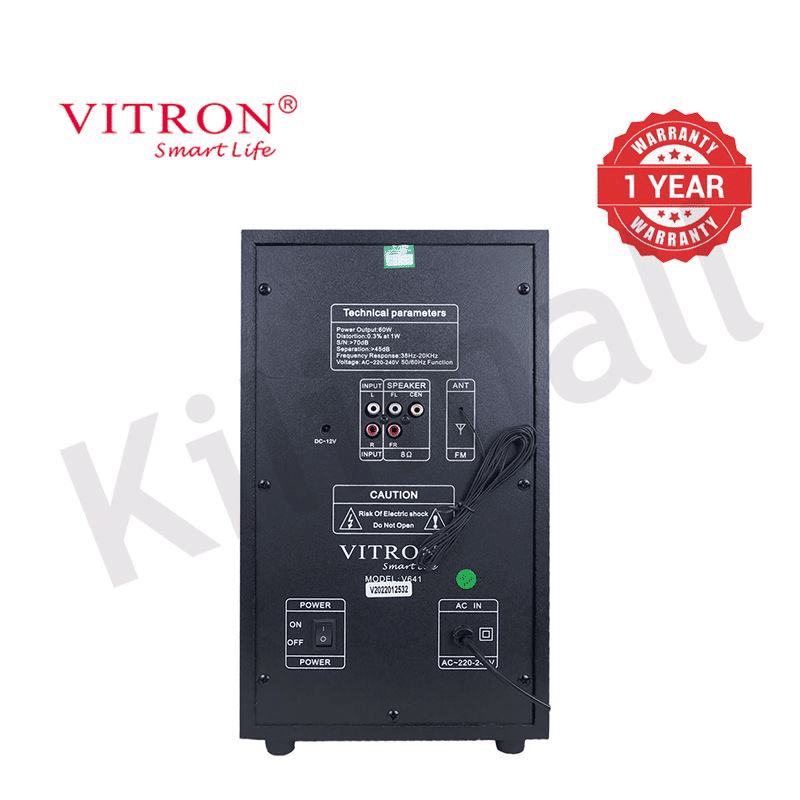 Vitron 3.1CH V641 X-Bass Home Theatre Bluetooth USB FM Stereo System