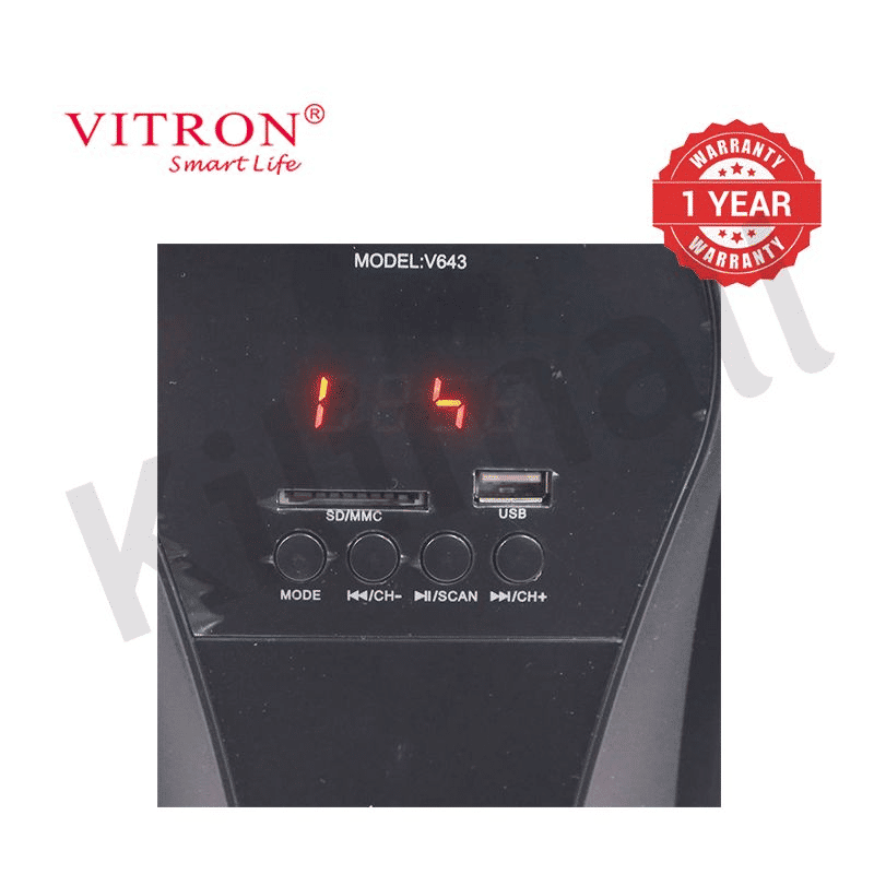 Vitron X-Bass 3.1CH Home Theater System V643 with Bluetooth, USB, FM Radio