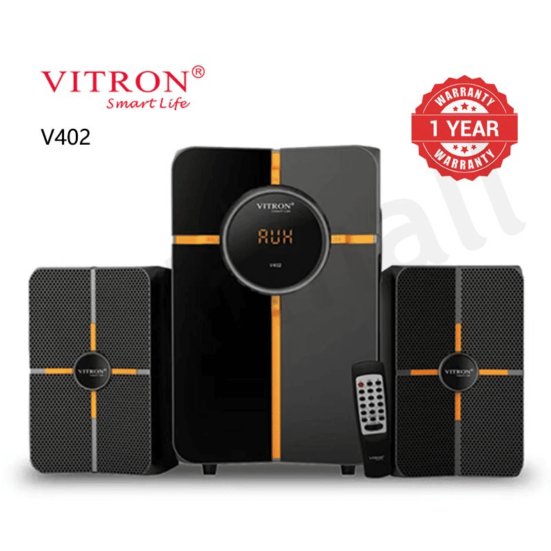 Vitron V402 2.1CH Multimedia Bluetooth Woofer Home Audio System 5000W AC/DC