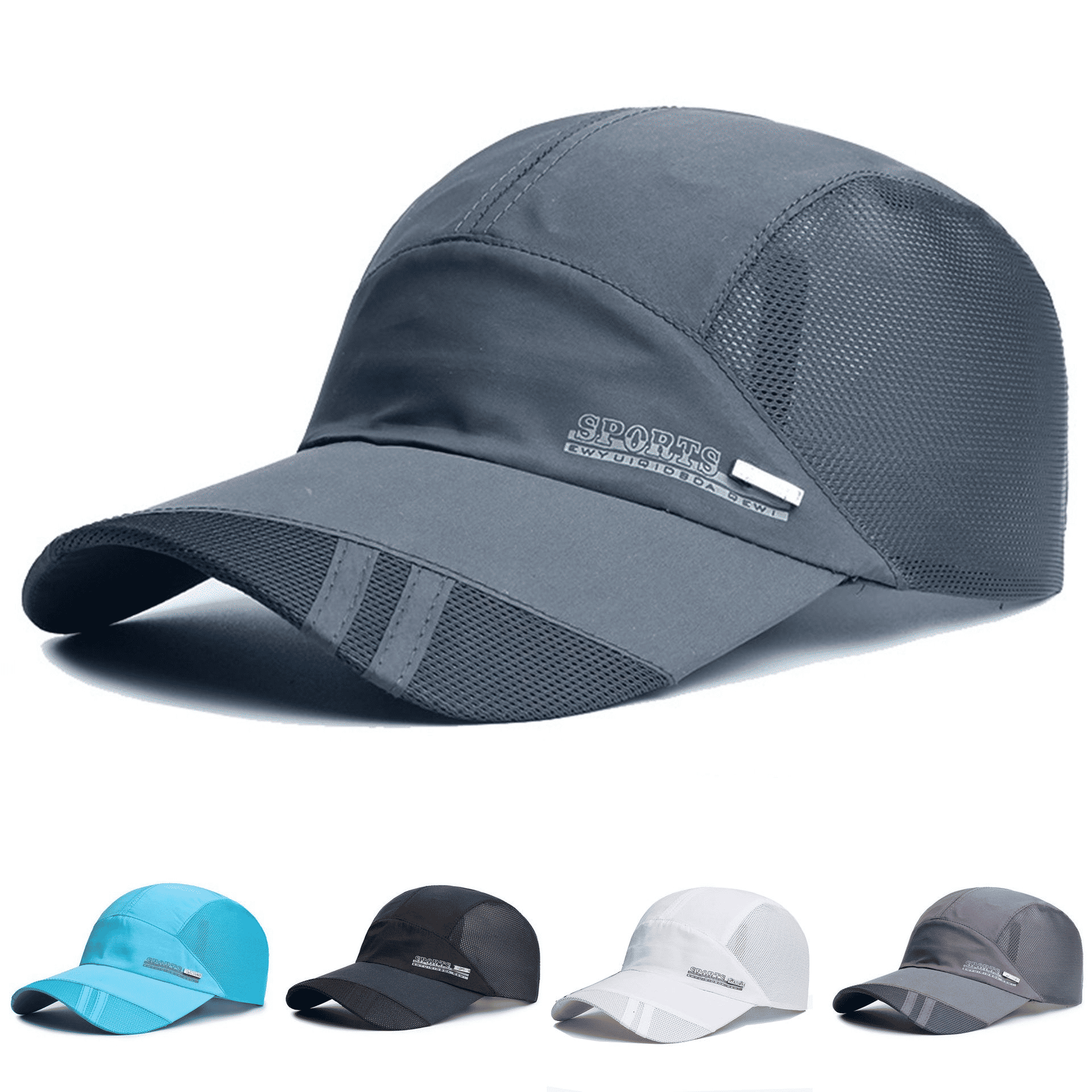 Breathable Mesh Quick-Dry Sun Protection Baseball Cap for Outdoor Sports
