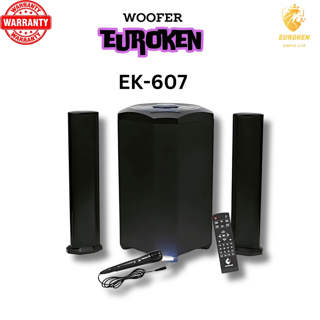 EUROKEN MTUNGI EK-607 2.1CH 20000 PMPO Bluetooth Home Theater System