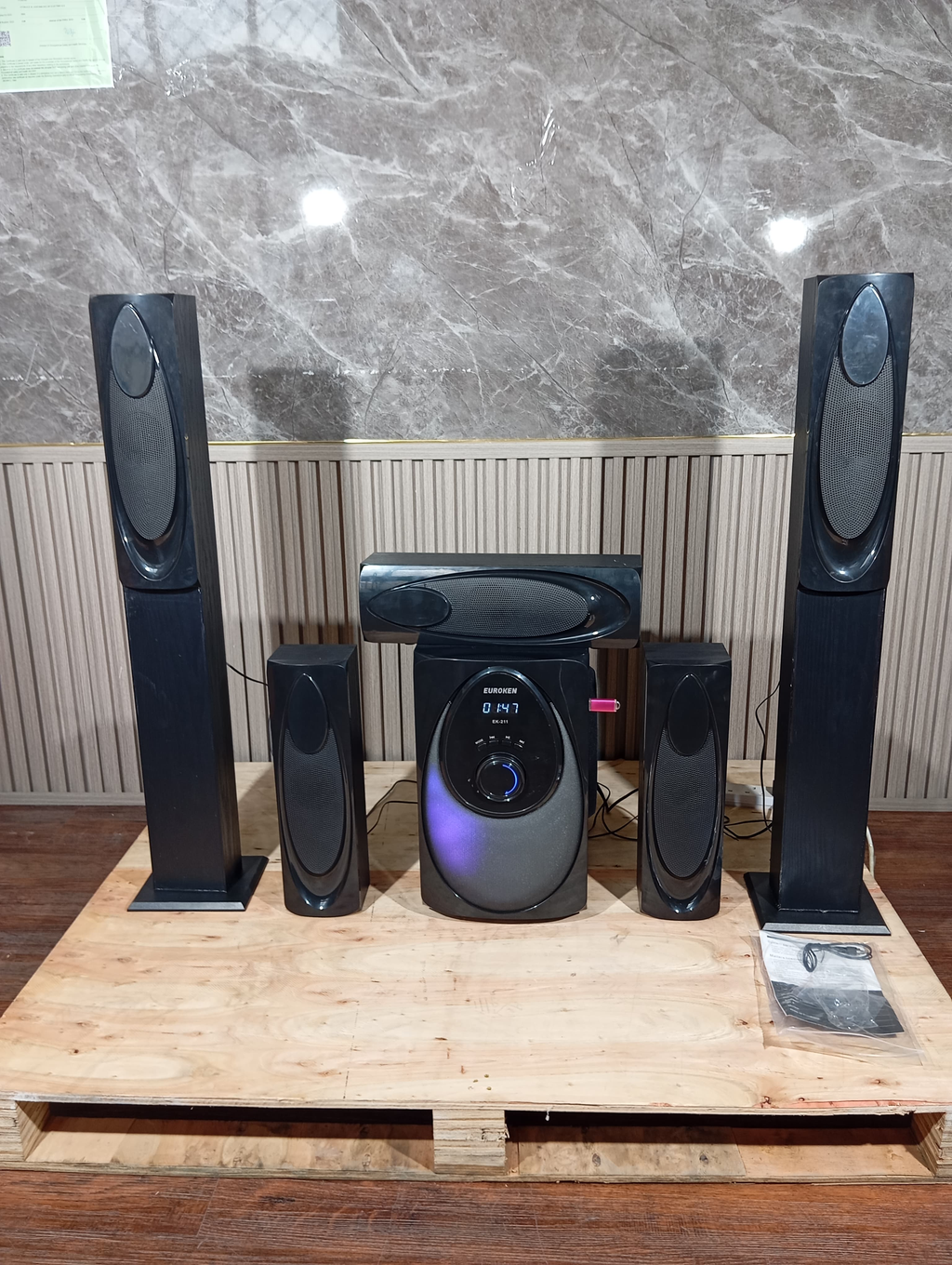 Euroken EK-211 Tall Boy 5.1 Home Theatre System 12000W PMPO Bluetooth FM USB SD