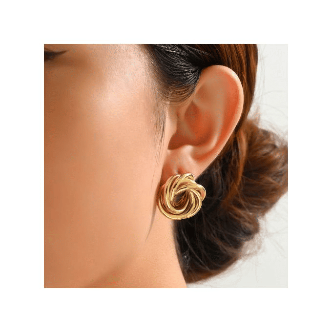 Elegant Vintage Pearl Gold Tone Dangle Earrings Set Fashion Jewelry