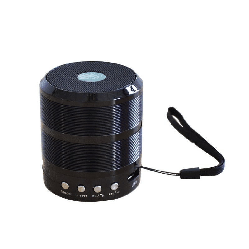Portable Metallic Mini Bluetooth Speaker, Wireless Hands-Free, USB, FM Radio