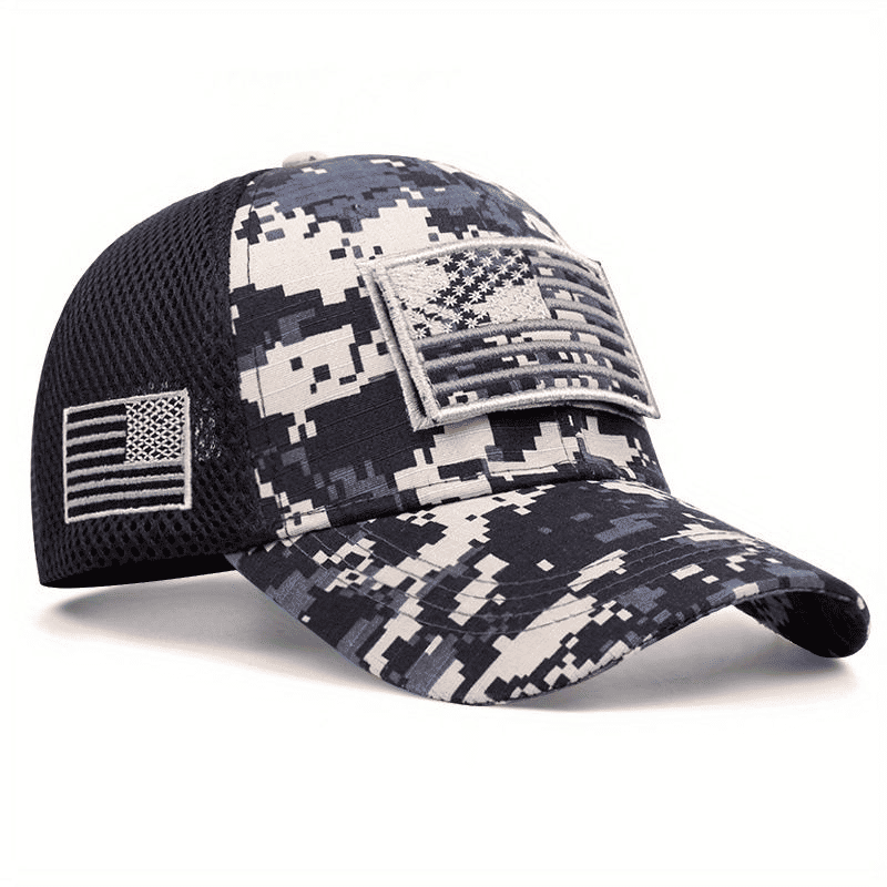 Premium Camo Baseball Cap for Men Women, Adjustable Outdoor Fishing Sport Hat