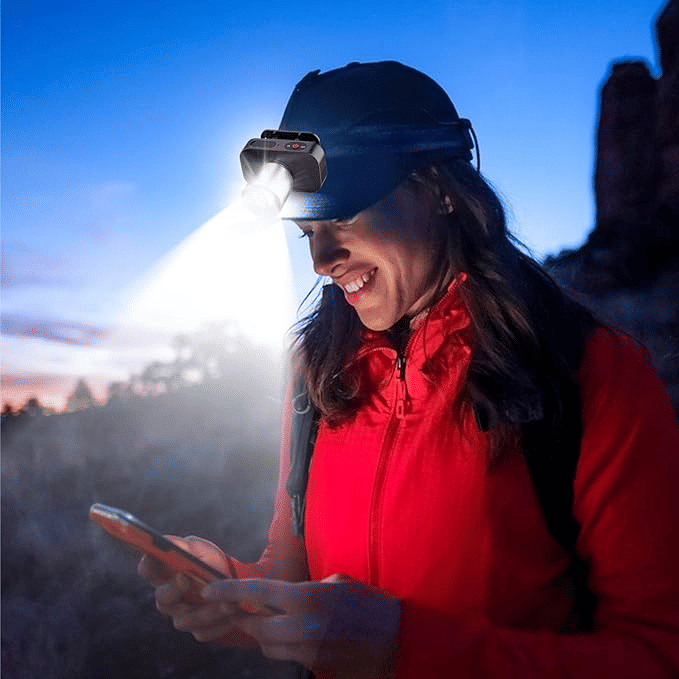 Powerful Rechargeable Headlamp: Zoomable, 90° Adjustable, Waterproof for Outdoor Adventures