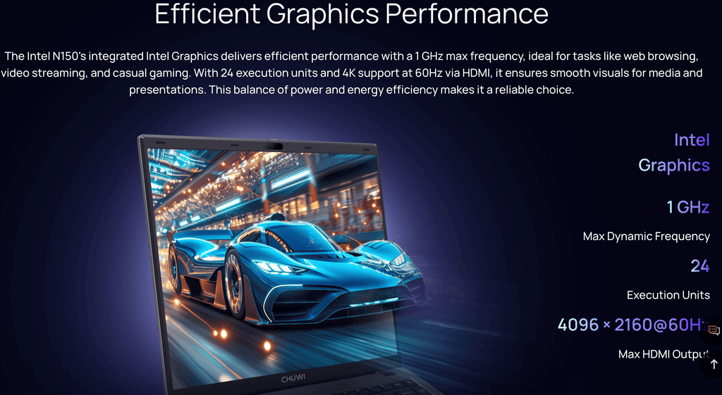 Chuwi GemiBook XPro 14-inch Full HD Ultrabook, Intel N100 16GB 512GB SSD