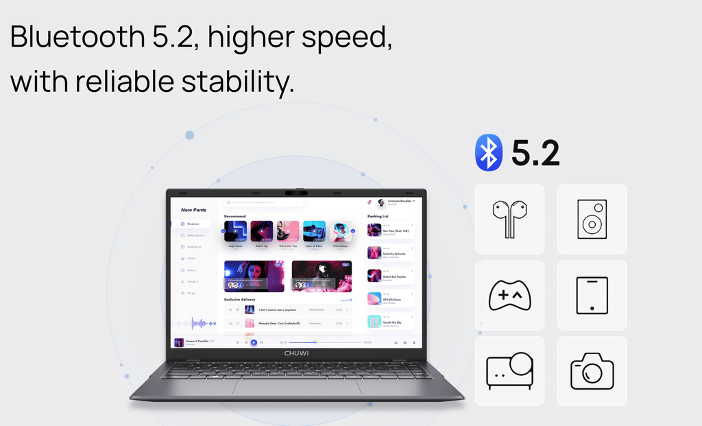 Chuwi GemiBook XPro 14-inch Full HD Ultrabook, Intel N100 16GB 512GB SSD