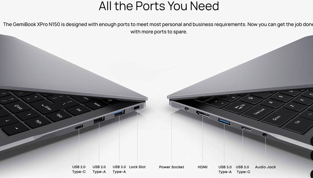 Chuwi GemiBook XPro 14-inch Full HD Ultrabook, Intel N100 16GB 512GB SSD