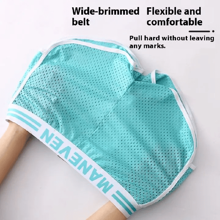 3-Pack Men's Mesh Breathable Boxer Briefs - Soft, Quick-Dry, Comfortable Polyester Fabric