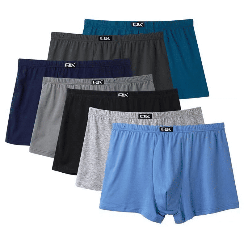 5-Pack Men's Pure Cotton Boxer Briefs - Soft, Breathable, Comfortable Underwear