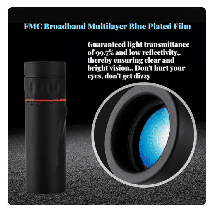 2000x24 HD Monocular Telescope with Phone Holder for Outdoor Adventures