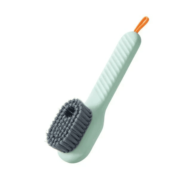 Automatic Liquid Discharge Soft Bristled Long Handle Cleaning Brush for Shoes