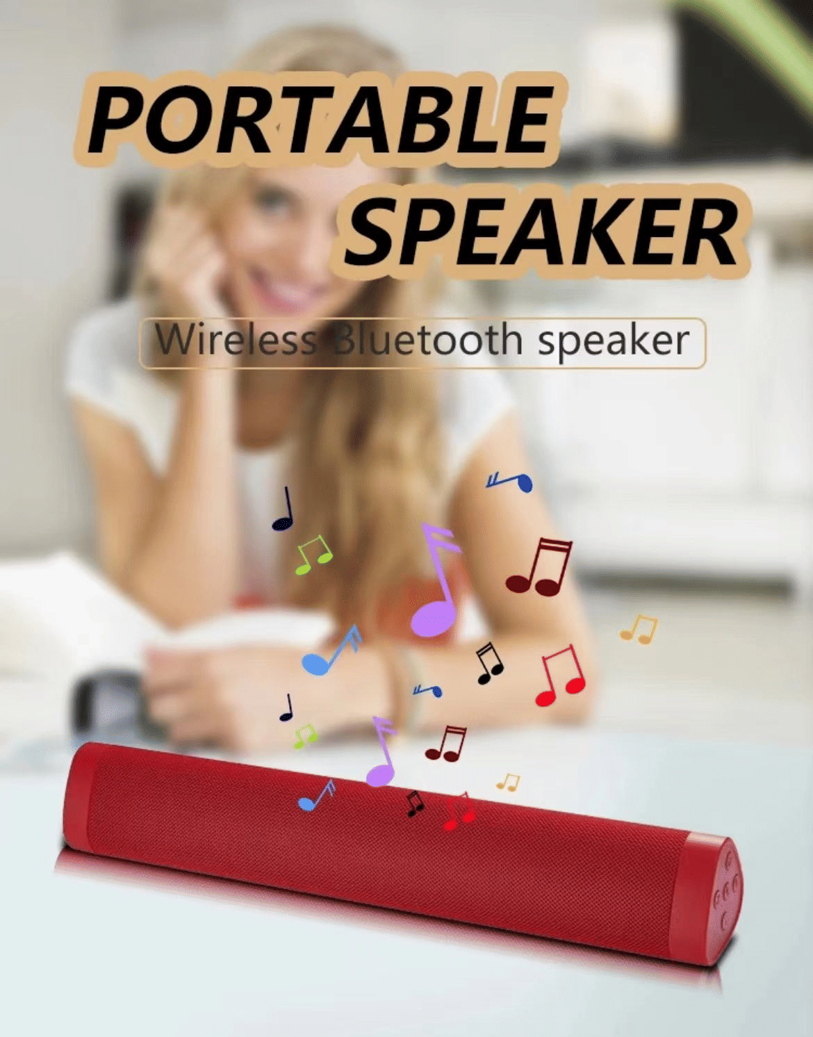 Y23 A500 Wireless Bluetooth Soundbar Speaker for TV, Computer, Dual Stereo