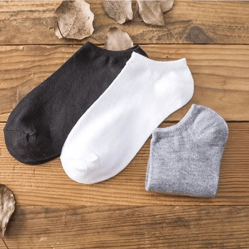 10 Pairs Unisex No-Show Ankle Socks: Breathable, Anti-Odor Comfort Fit
